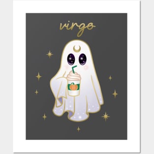 Virgo Pumpkin Spice Latte Ghost Posters and Art